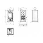 Чертеж Печь Gemma (La Nordica)